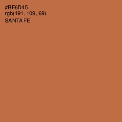 #BF6D45 - Santa Fe Color Image